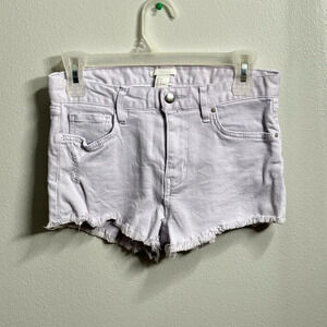 H&M‎ Women Lilac Cut Off Jean Shorts Size 2.